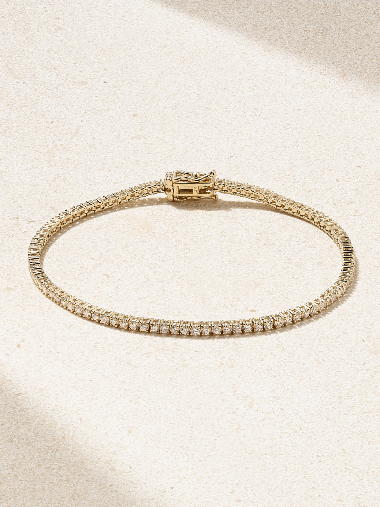 Sydney Evan 14-karat Gold Diamond Tennis Bracelet