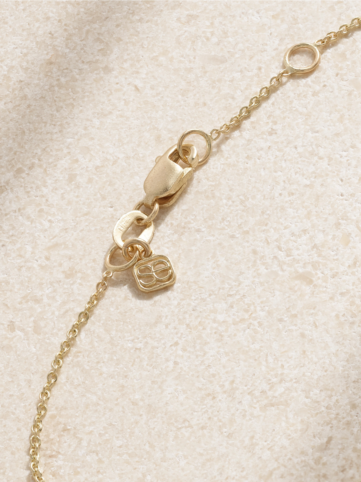 Sydney Evan Small Evil Eye 14-karat Gold, Diamond And Sapphire Bracelet In Gold