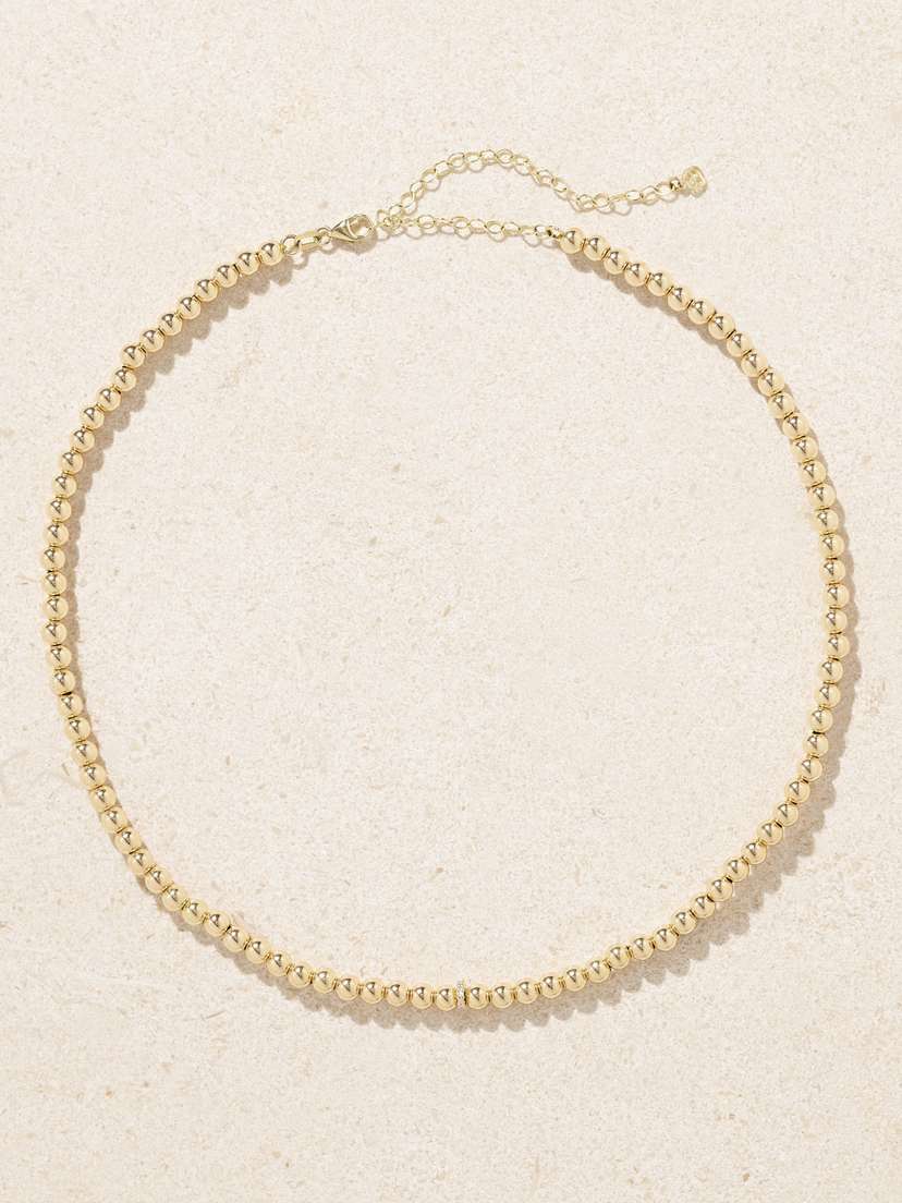 Sydney Evan 14-karat Gold Diamond Choker