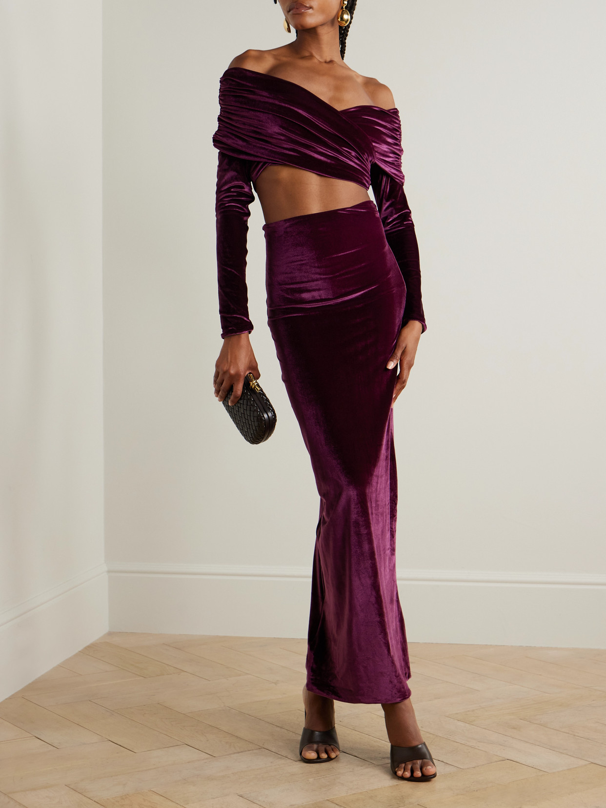 Cavana Stretch-Velvet Maxi
