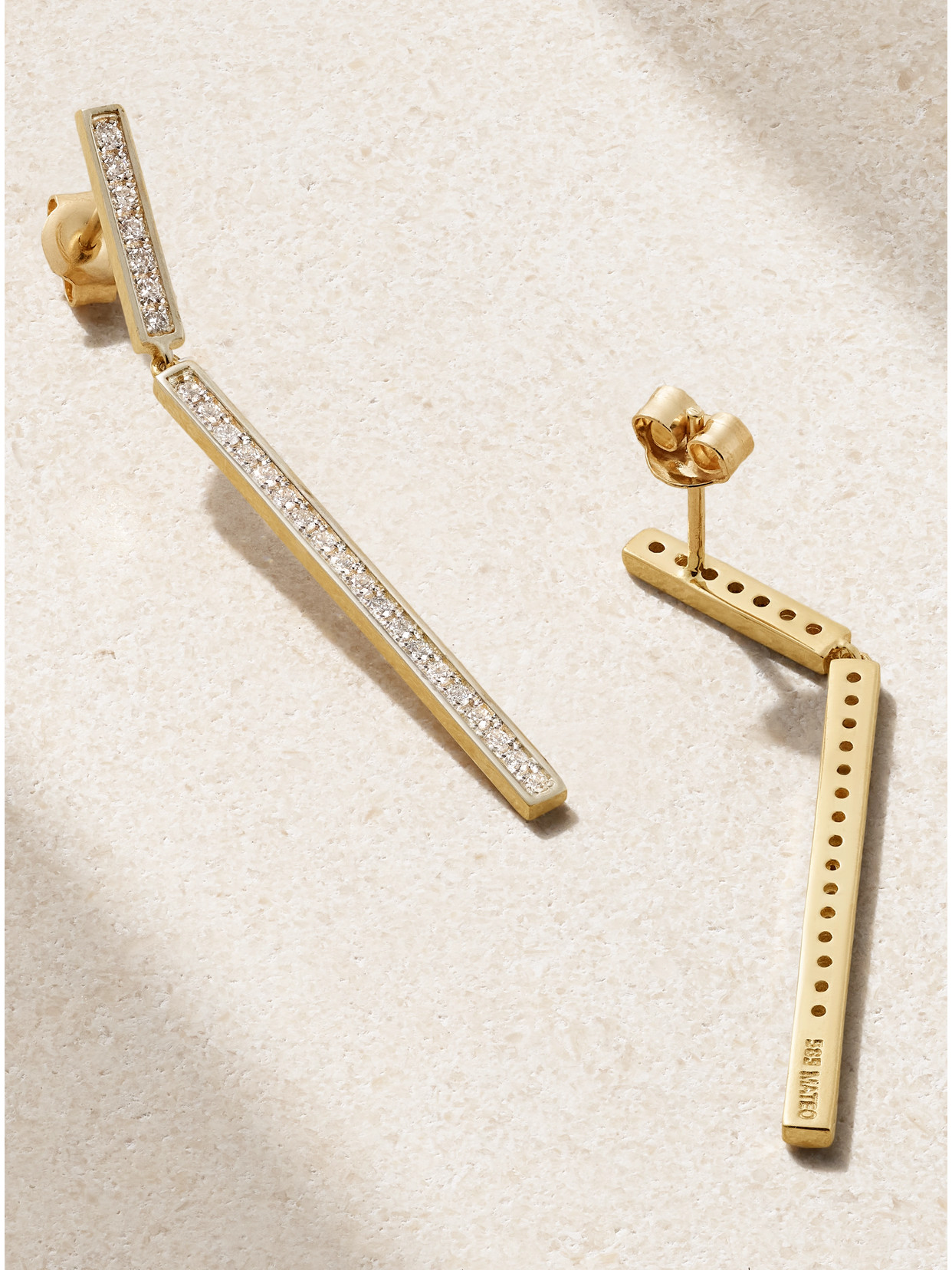 Mateo 14-karat Gold Diamond Earrings In Gold