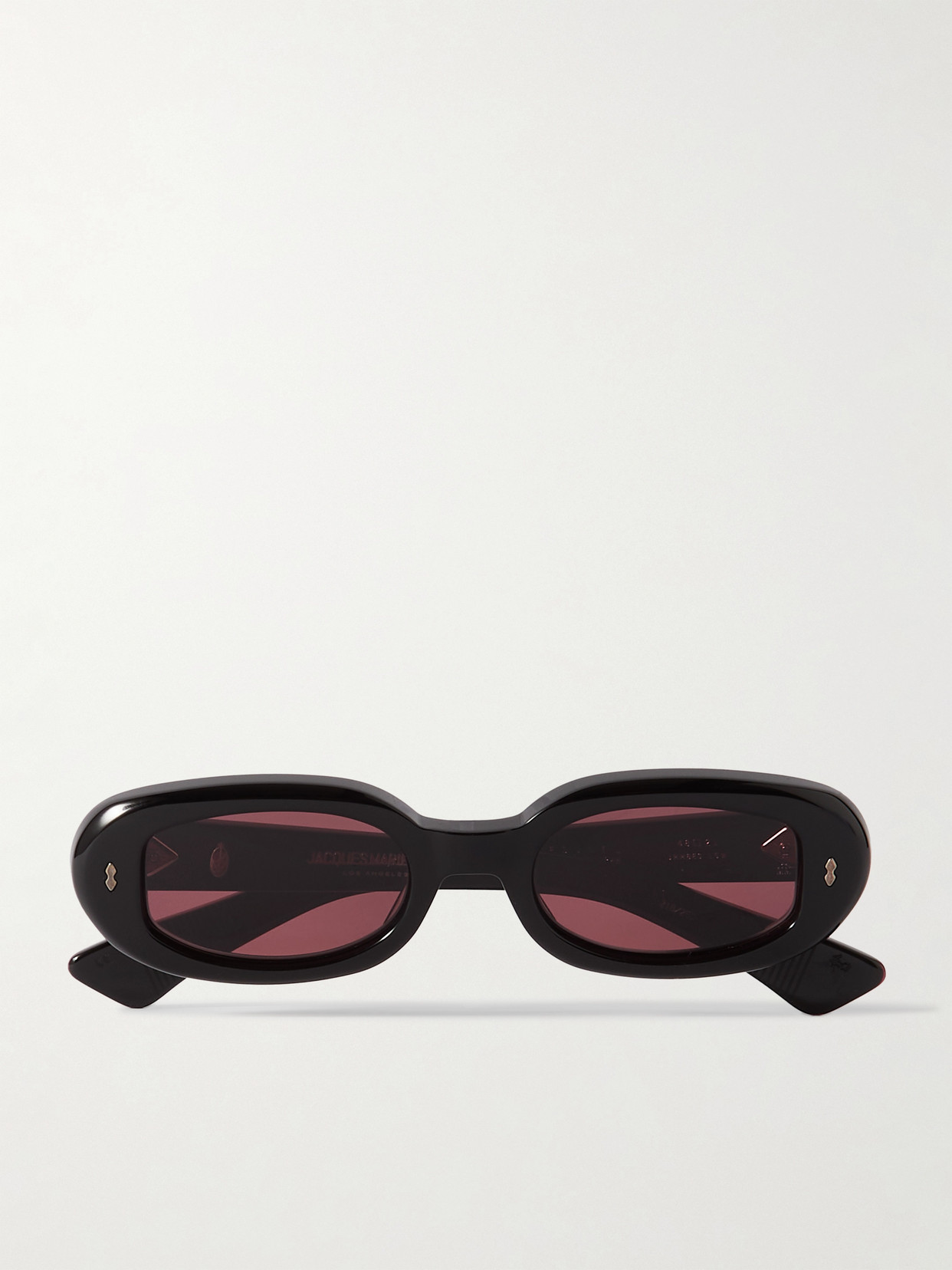Jacques Marie Mage - Besset Oval-frame Acetate Sunglasses - Black