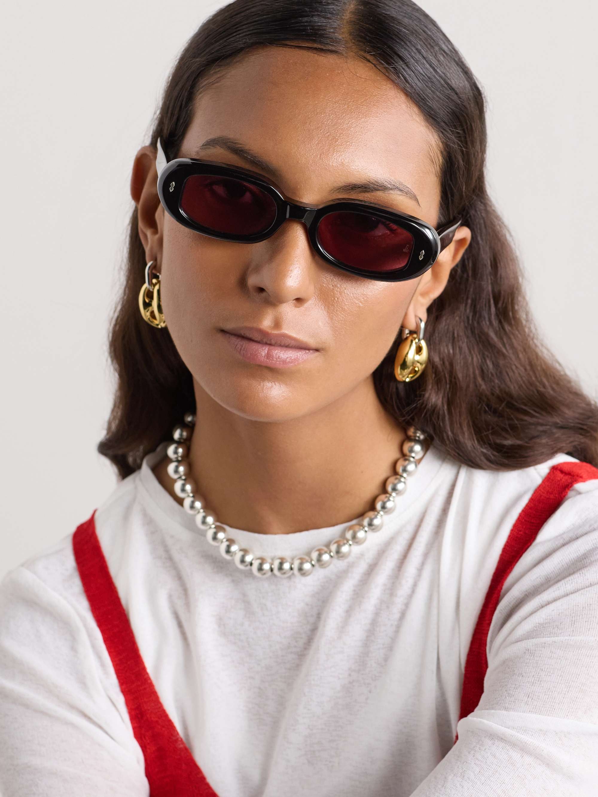 JACQUES MARIE MAGE Besset oval-frame acetate sunglasses | NET-A-PORTER