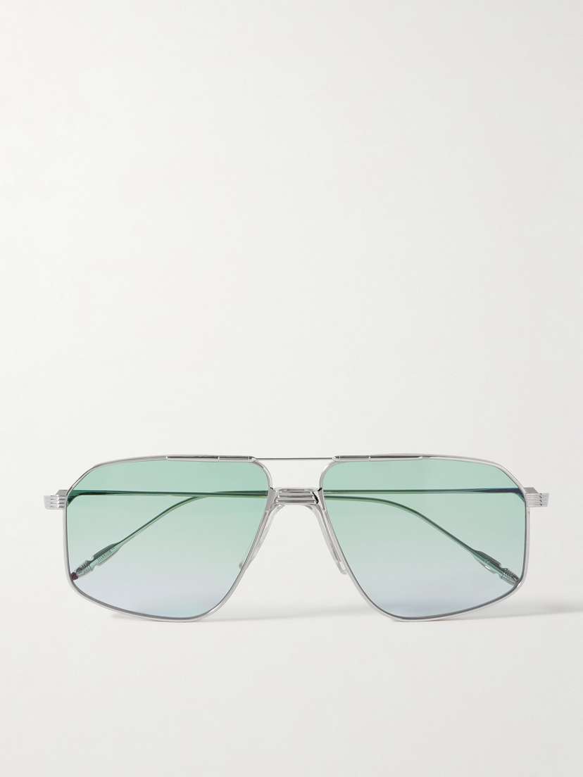Jacques Marie Mage Jagger Aviator-style Titanium Sunglasses