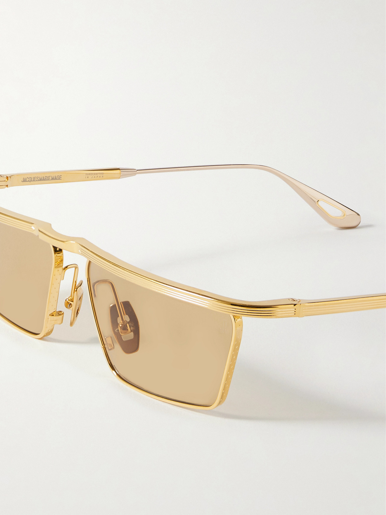 Jacques Marie Mage Bogart D-frame Gold-tone Sunglasses In Gold