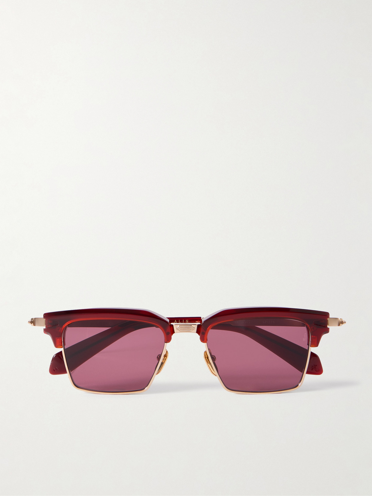 Jacques Marie Mage Alin Square-frame Gold-tone And Acetate Sunglasses