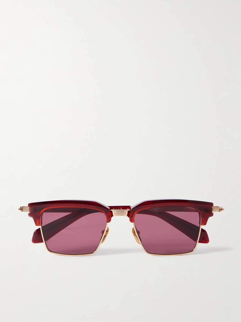 JACQUES MARIE MAGE Alin 金色金属板材方框太阳镜 | NET-A-PORTER