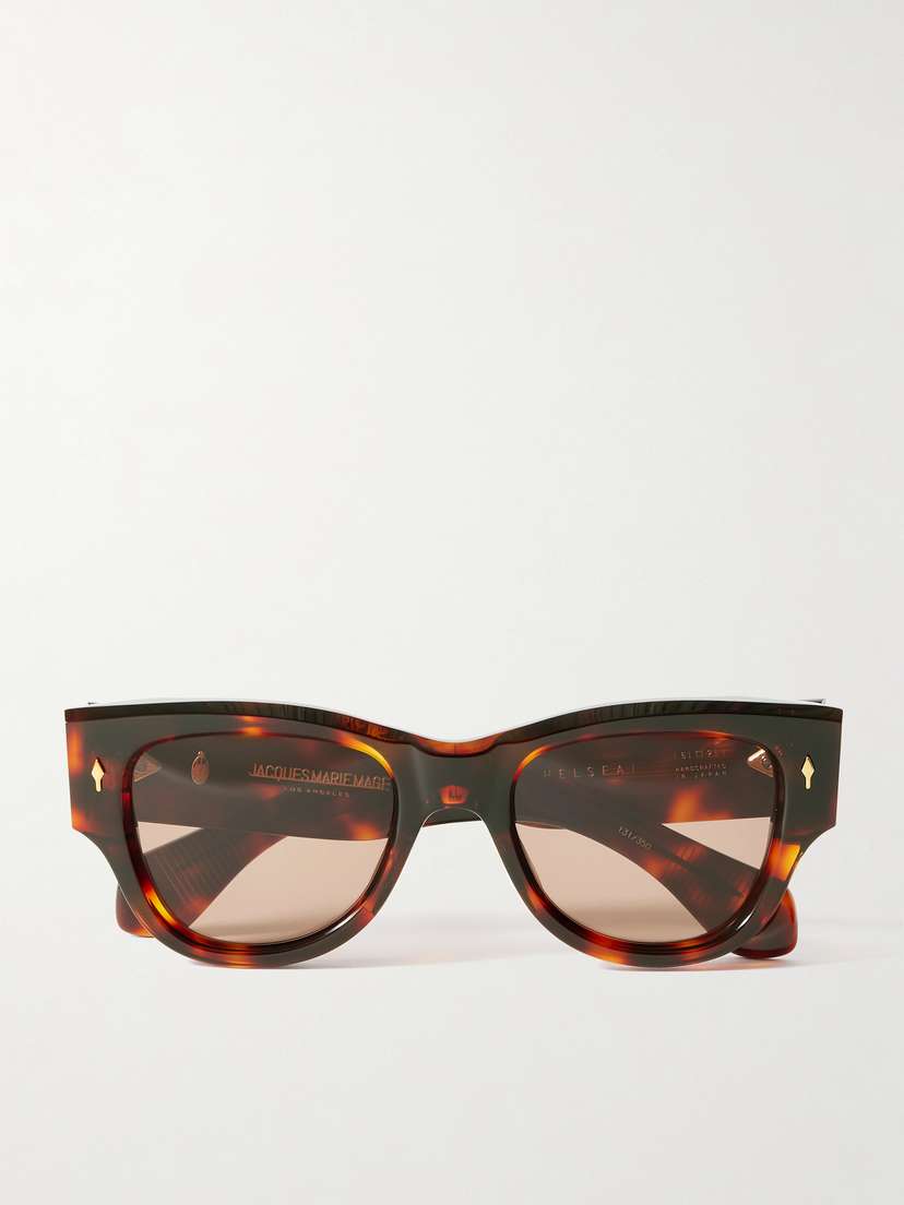 Jacques Marie Mage Chelsea D-frame Tortoiseshell Acetate Sunglasses