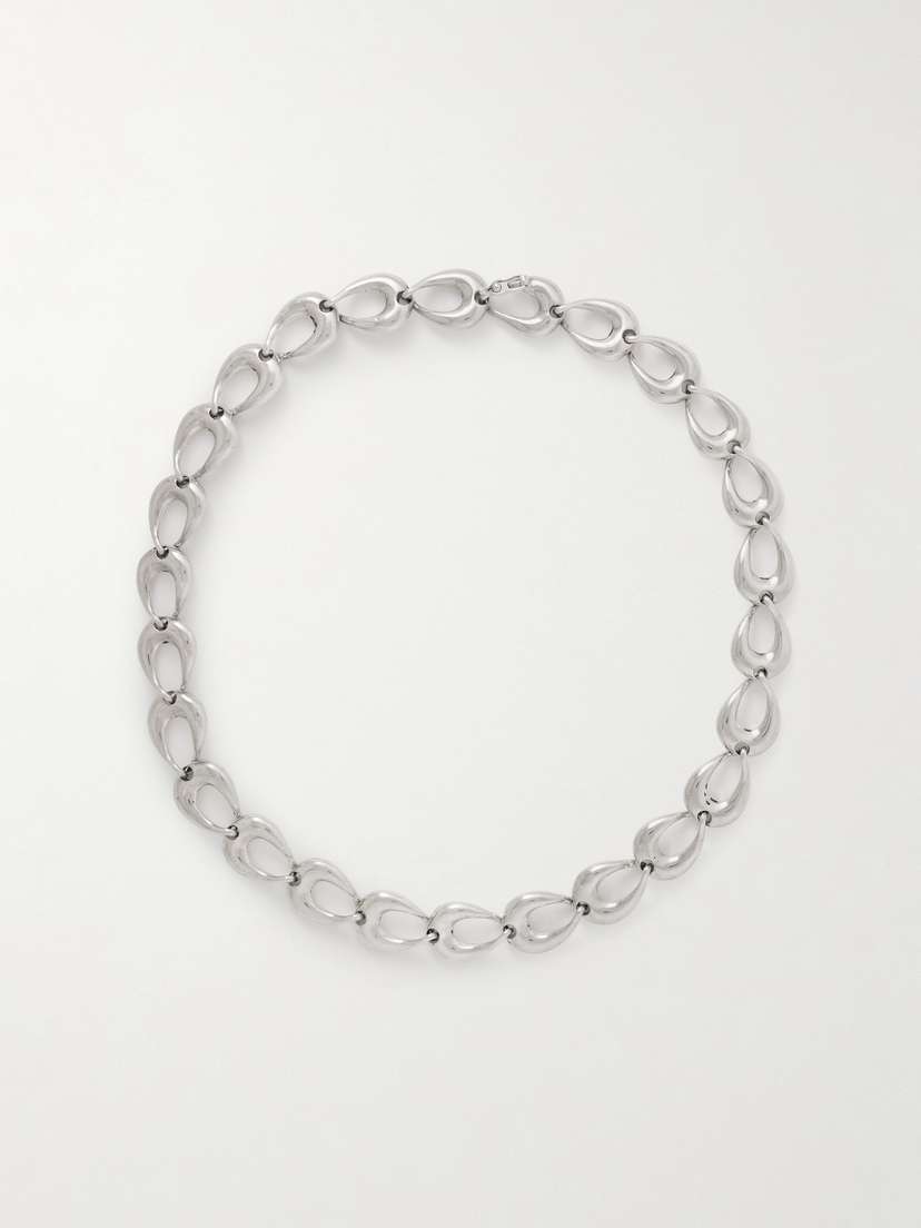 AGMES Thin Tilda Recycled Silver Necklace