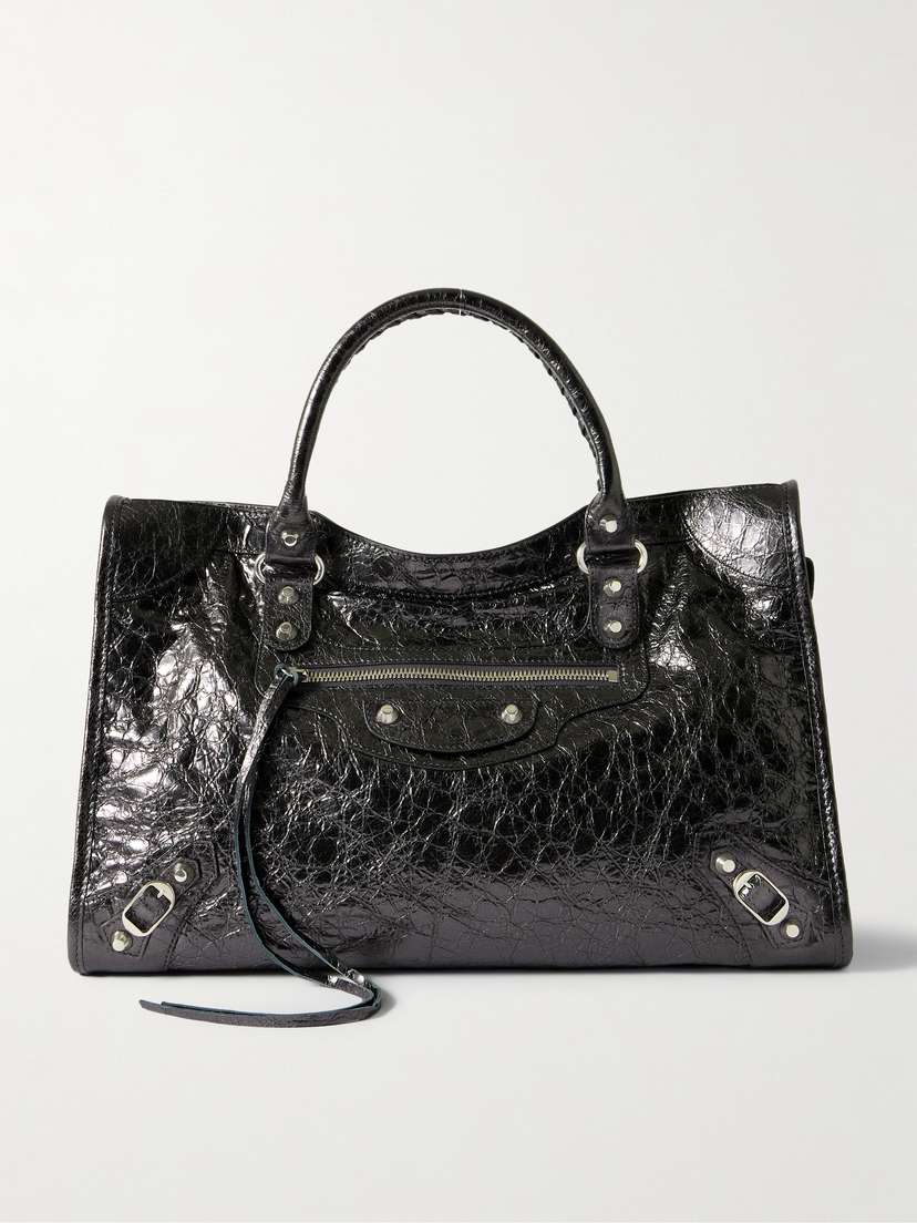 Balenciaga Le City Medium Textured-leather Tote