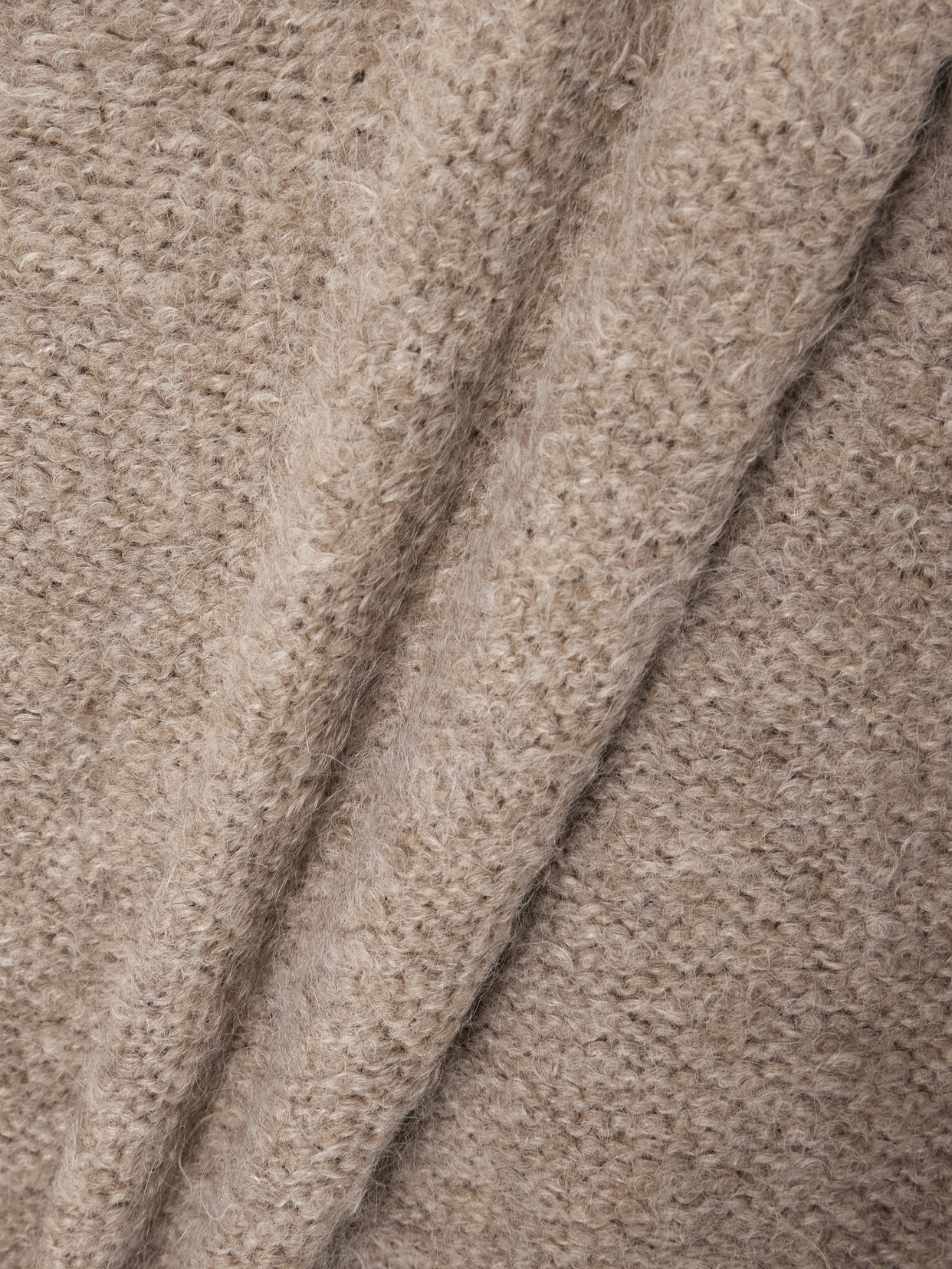 Brunello Cucinelli Bead-embellished Brushed Alpaca-blend Scarf In Neutrals
