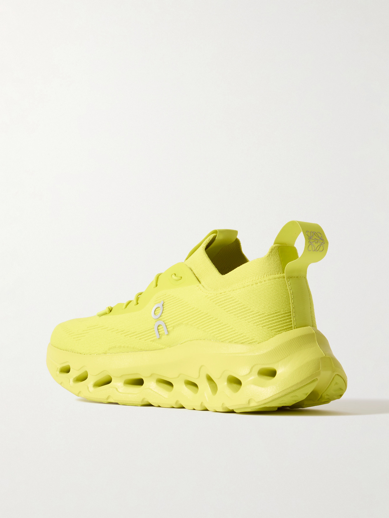 Loewe + On Cloudtilt Stretch Recycled-knit Sneakers In Yellow