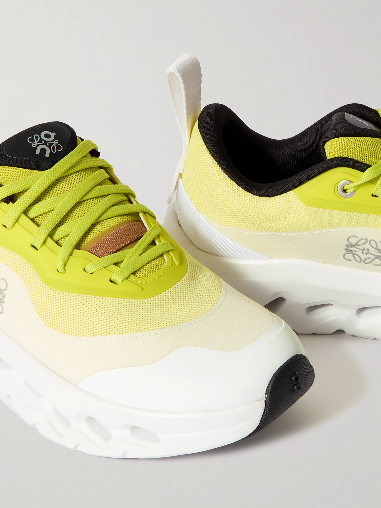 Loewe + On Cloudtilt 2.0 Stretch Recycled-knit Sneakers In Yellow