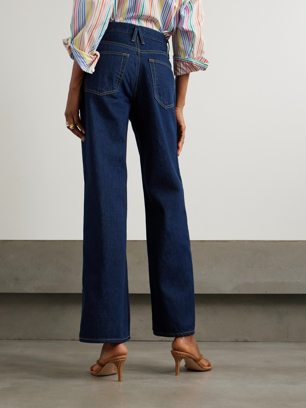 SLVRLAKE SELENA HIGH-RISE WIDE-LEG JEANS