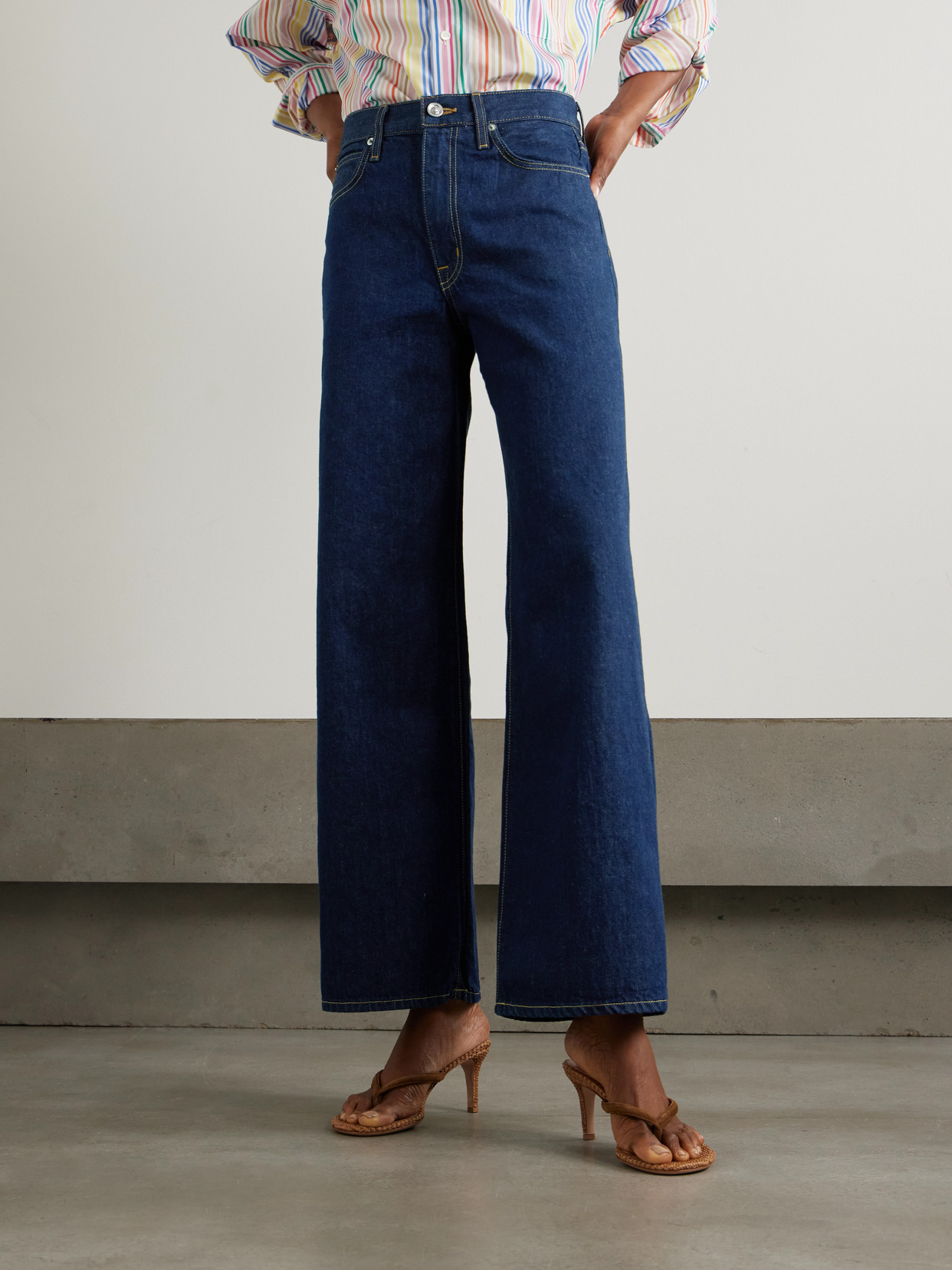 SLVRLAKE SELENA HIGH-RISE WIDE-LEG JEANS