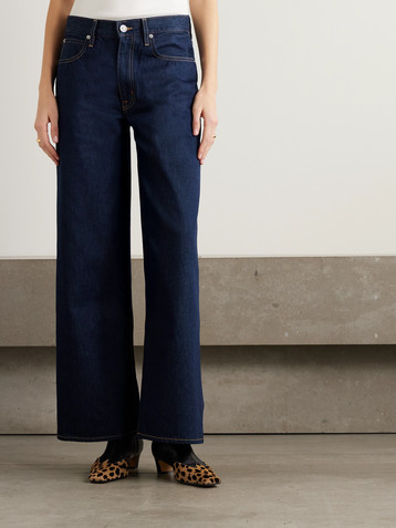 SLVRLAKE Selena mid-rise wide-leg jeans