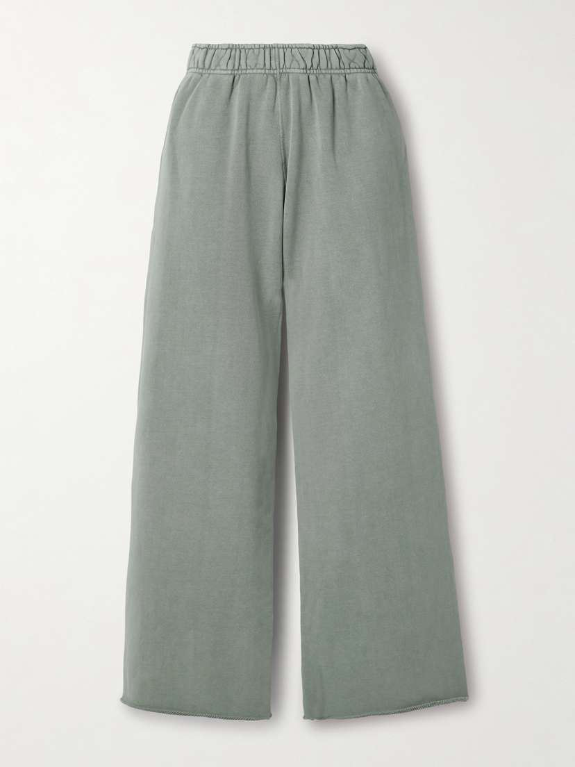 SLVRLAKE Cotton-jersey Wide-leg Track Pants