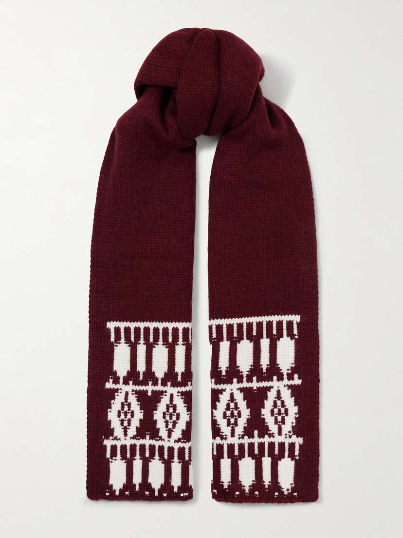 Arch4 Austria Jacquard-knitted Cashmere Scarf