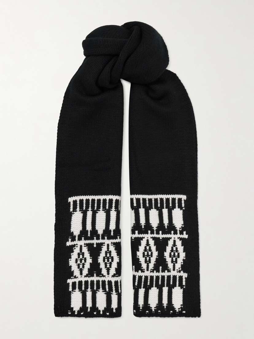 Arch4 Austria Jacquard-knitted Cashmere Scarf
