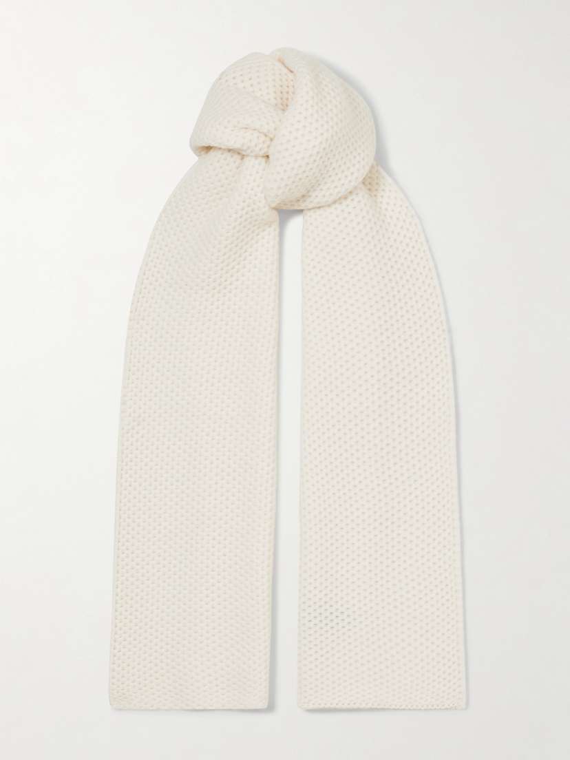 Arch4 Spruc Waffle-knit Cashmere Scarf