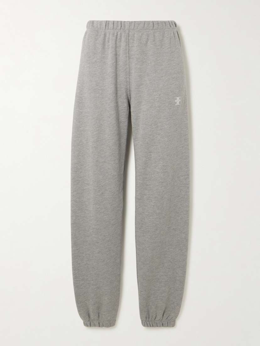 ÉTERNE Cotton And Modal-blend Jersey Tapered Track Pants