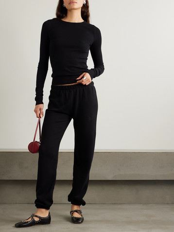 ÉTERNE Ribbed jersey T-shirt