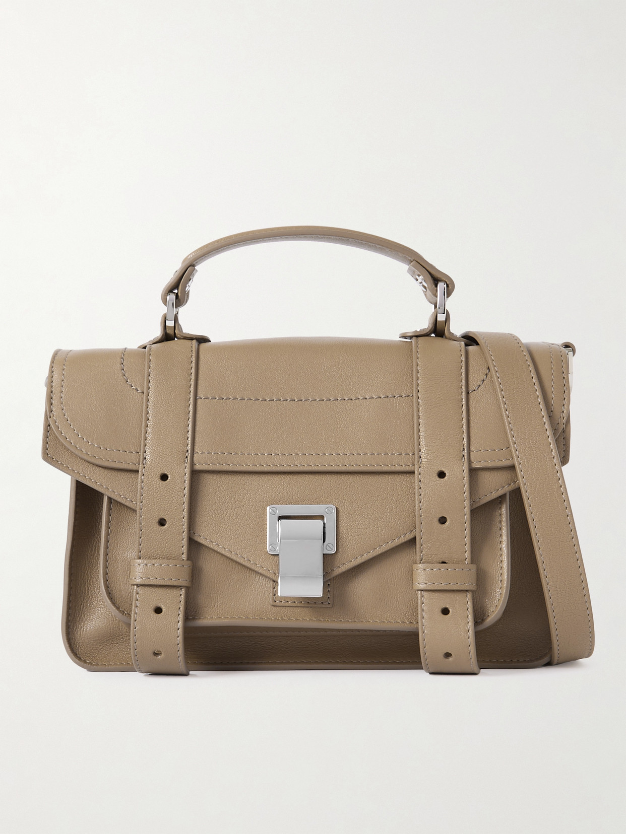 Proenza Schouler Ps1 Tiny Lux Tote Bag In Brown