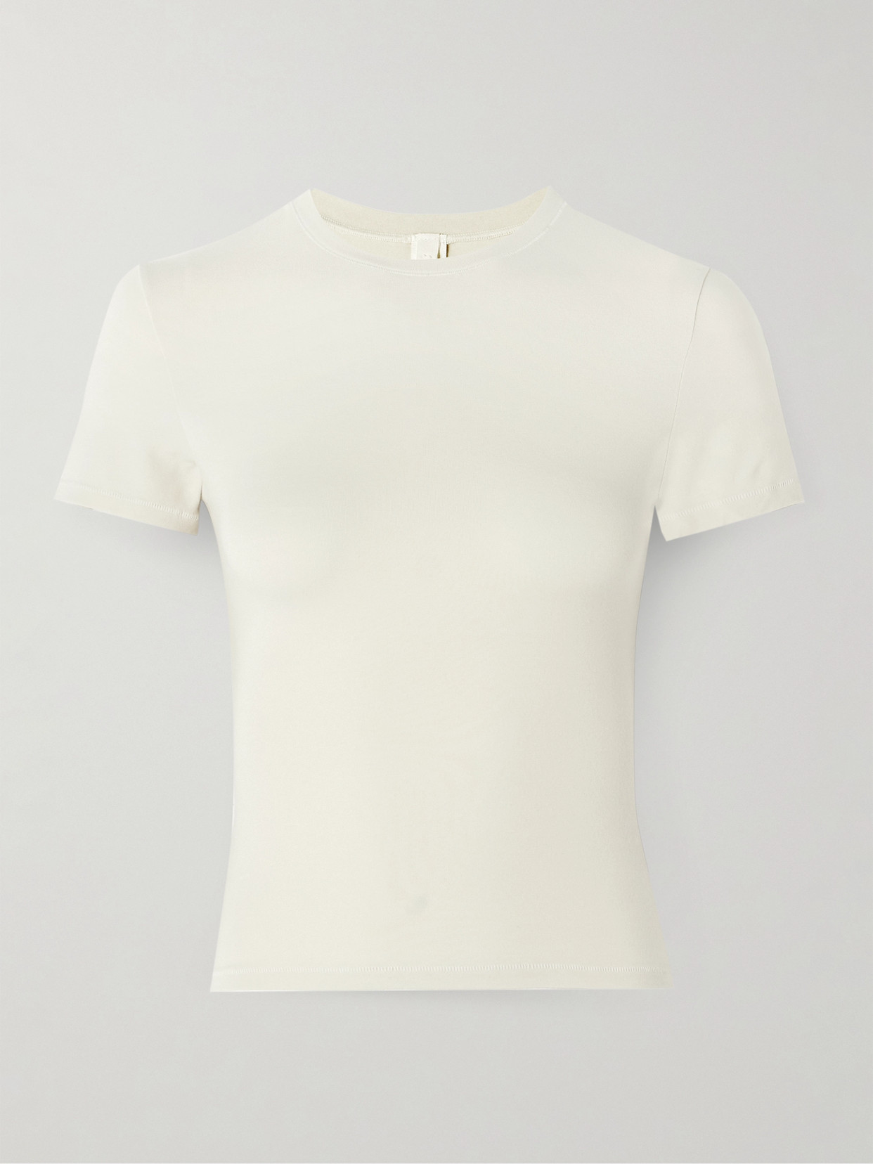 Skims Stretch-cotton Jersey T-shirt In Cream
