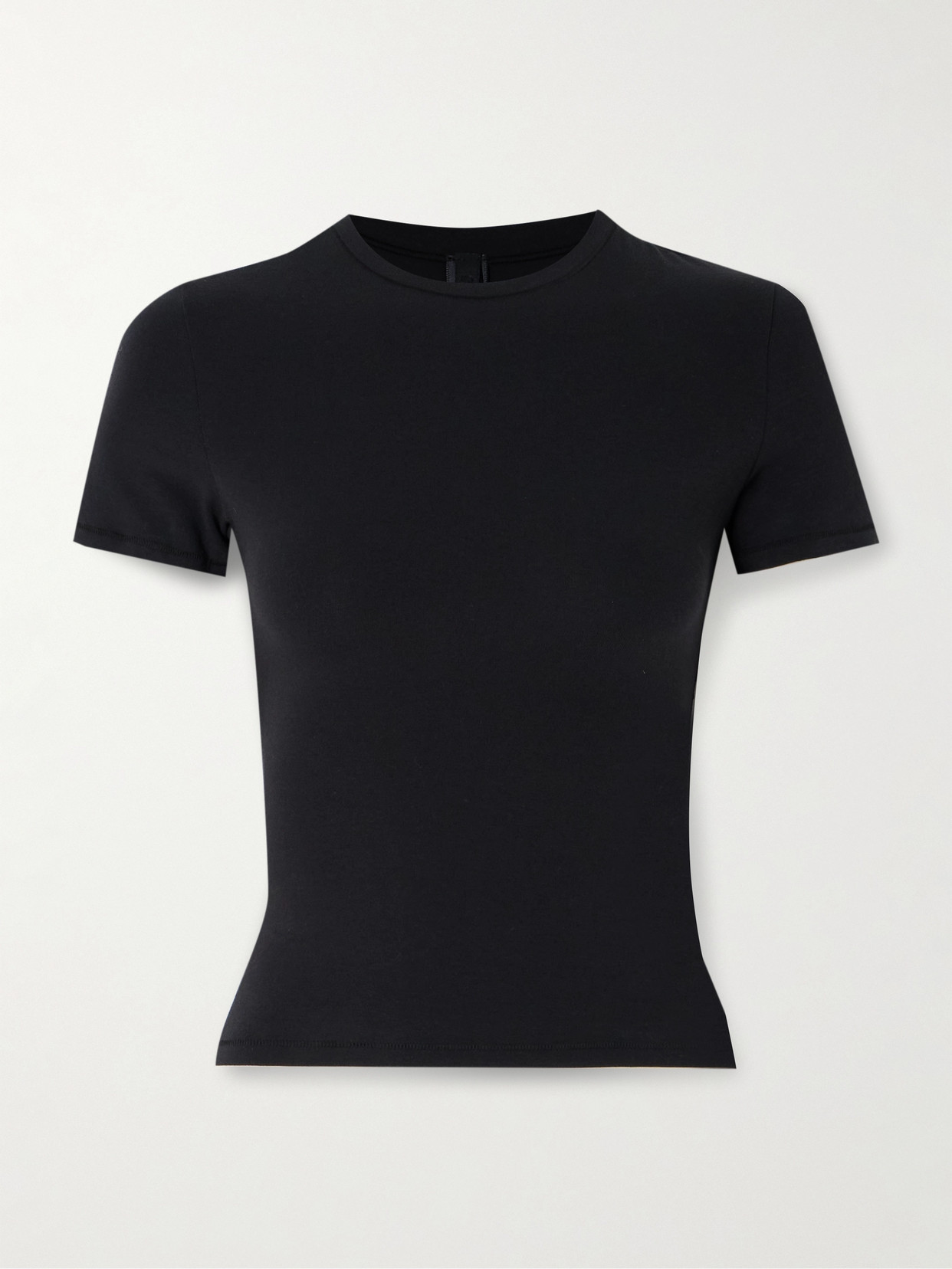 Skims Stretch-cotton Jersey T-shirt In Black