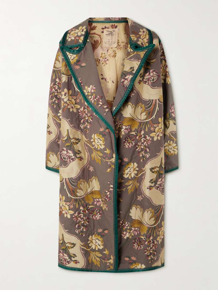 Thank You Have A Good Day Tapestry Cotton-jacquard Coat