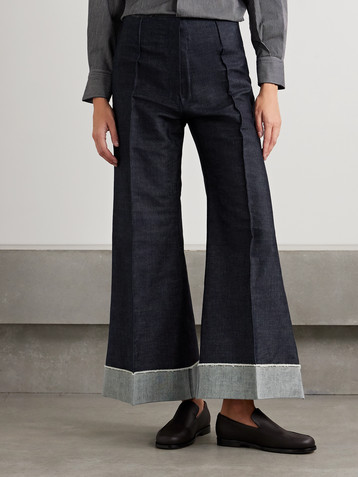 THANK YOU HAVE A GOOD DAY Pierrot mid-rise flared jeans