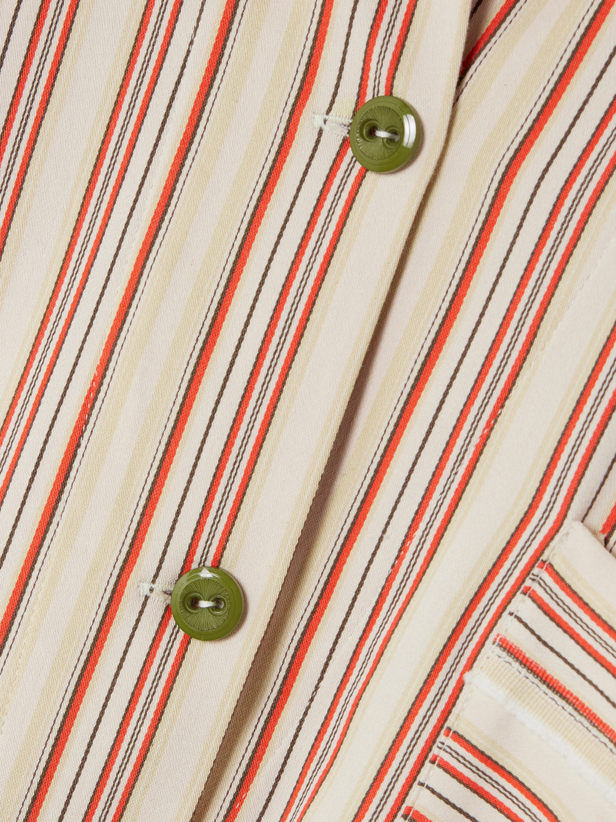 THANK YOU HAVE A GOOD DAY HUTTON STRIPED COTTON-BLEND TUNIC