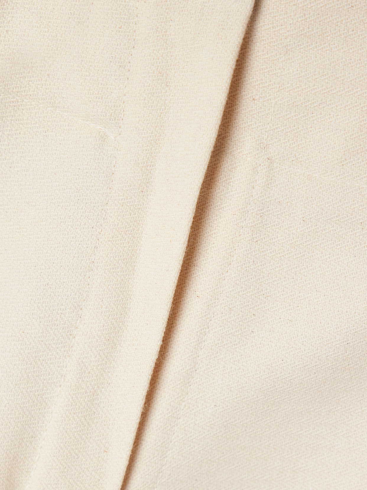 Thank You Have A Good Day Pierrot Cotton Flared Pants In Cream