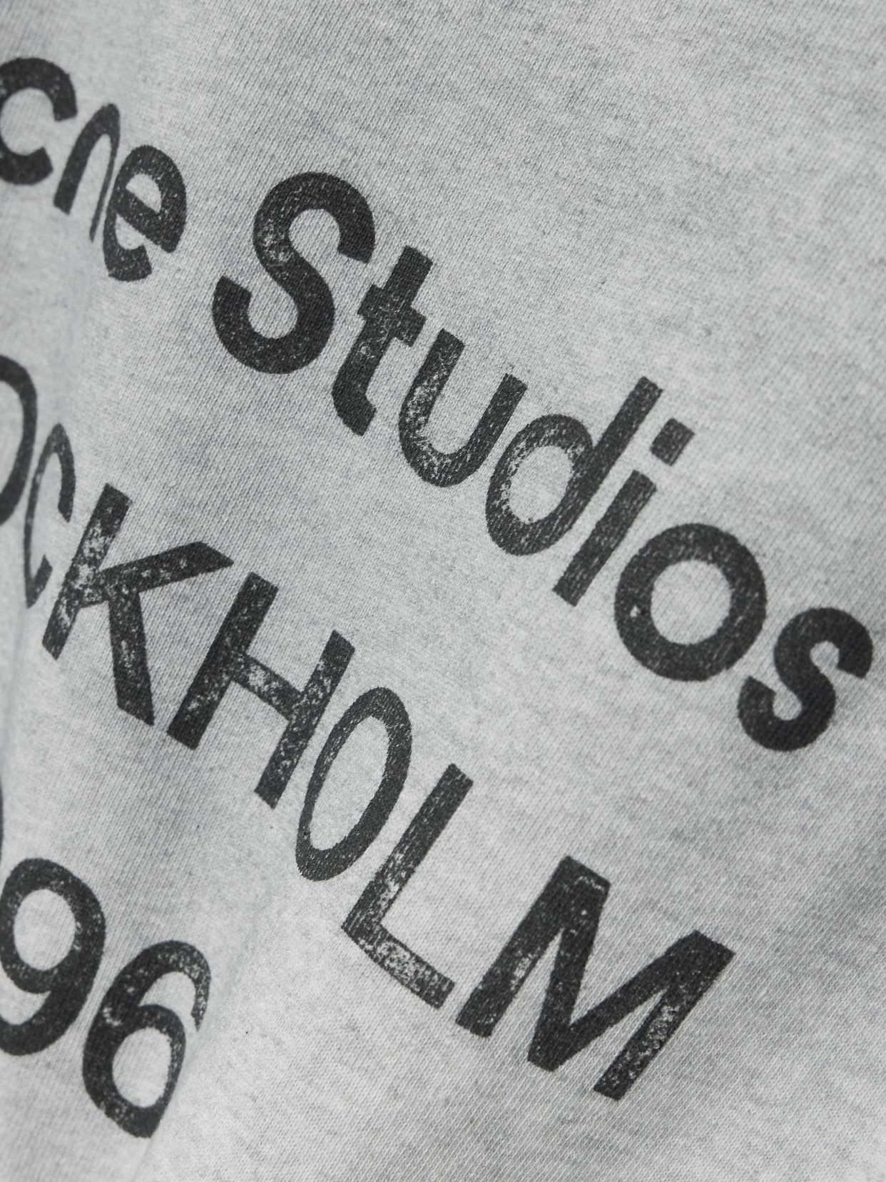 Acne Studios Printed Cotton-blend Jersey Hoodie In Gray