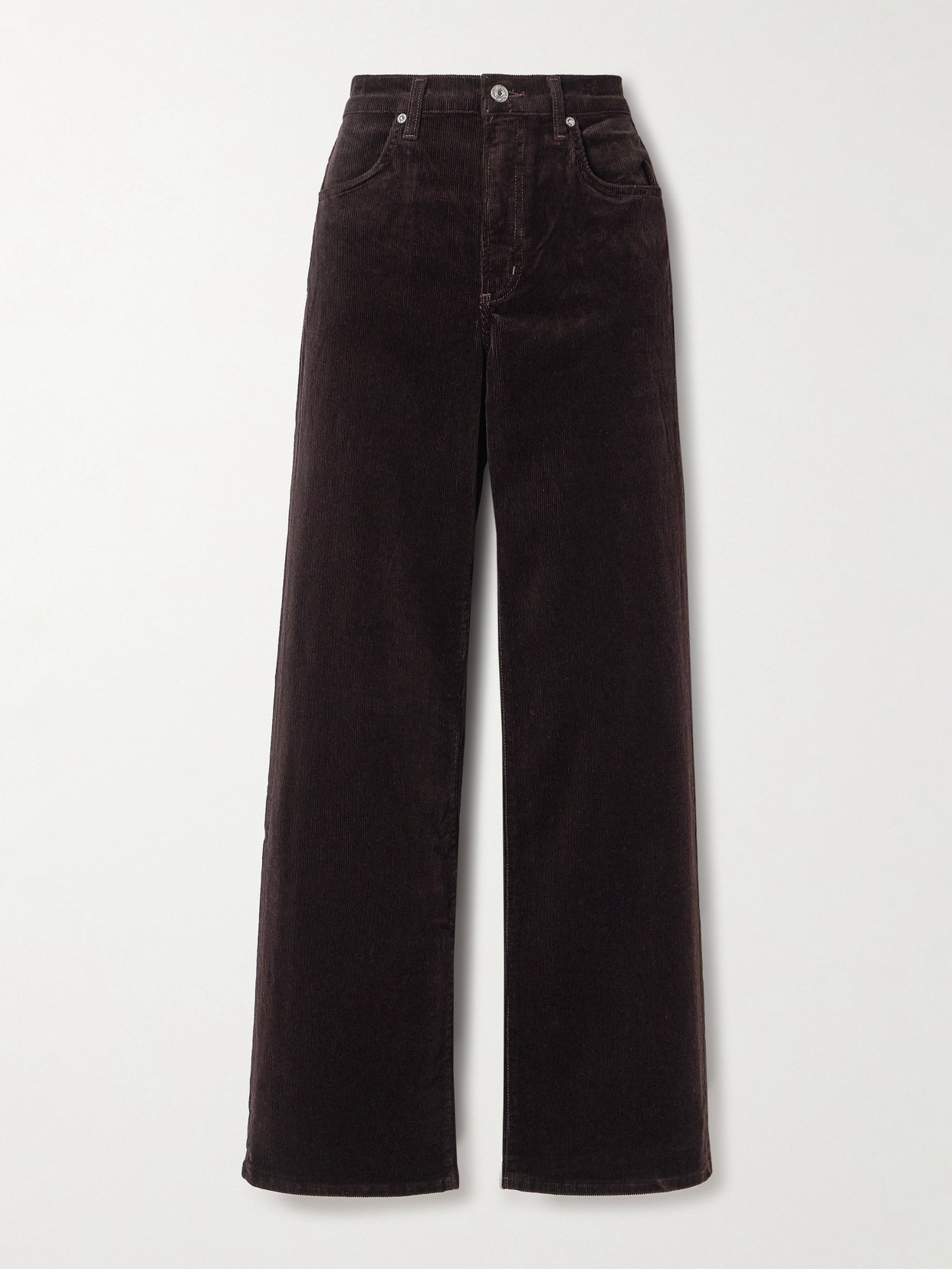 Citizen Of Humanity Citizens Of Humanity Annina High Waist Corduroy Wide Leg Pants In Wood