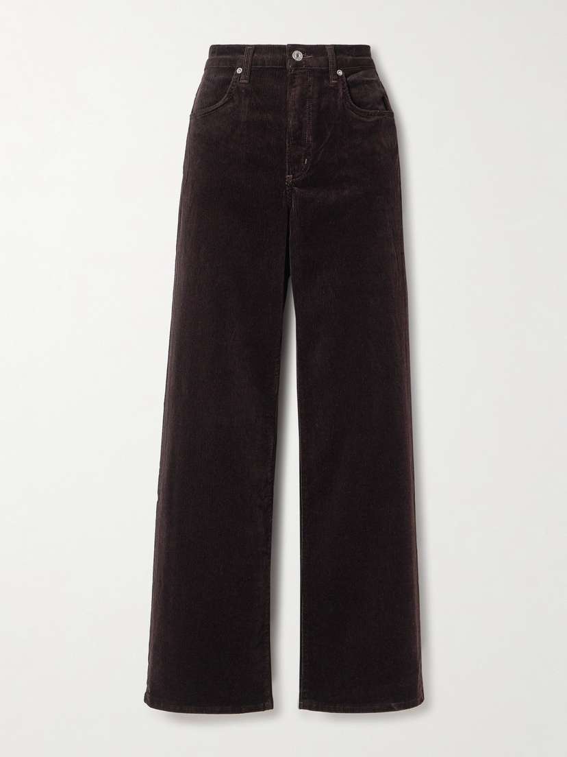 Citizens of Humanity Annina Cotton-blend Corduroy Wide-leg Pants