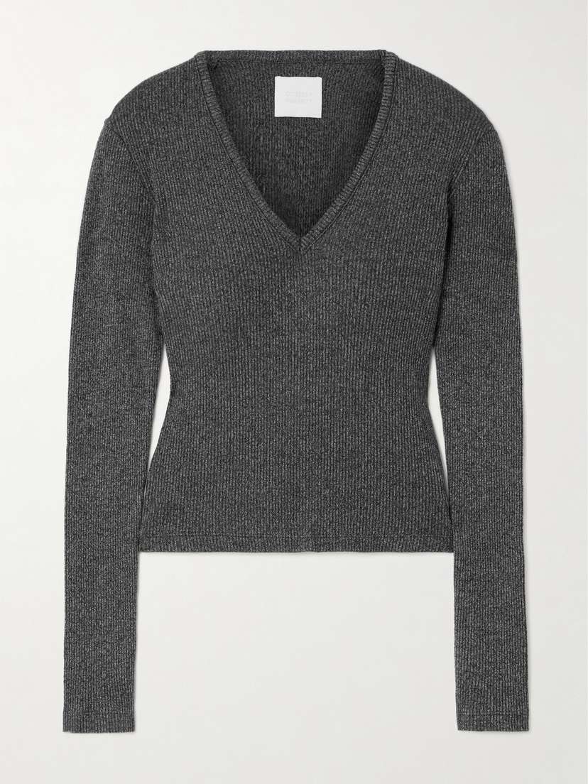 Citizens of Humanity Emma Ribbed Stretch-knit Sweater