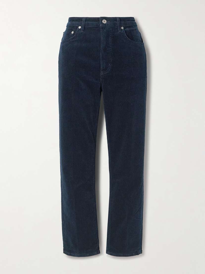 Citizens of Humanity Zurie Ankle Cotton-blend Corduroy Straight-leg Pants
