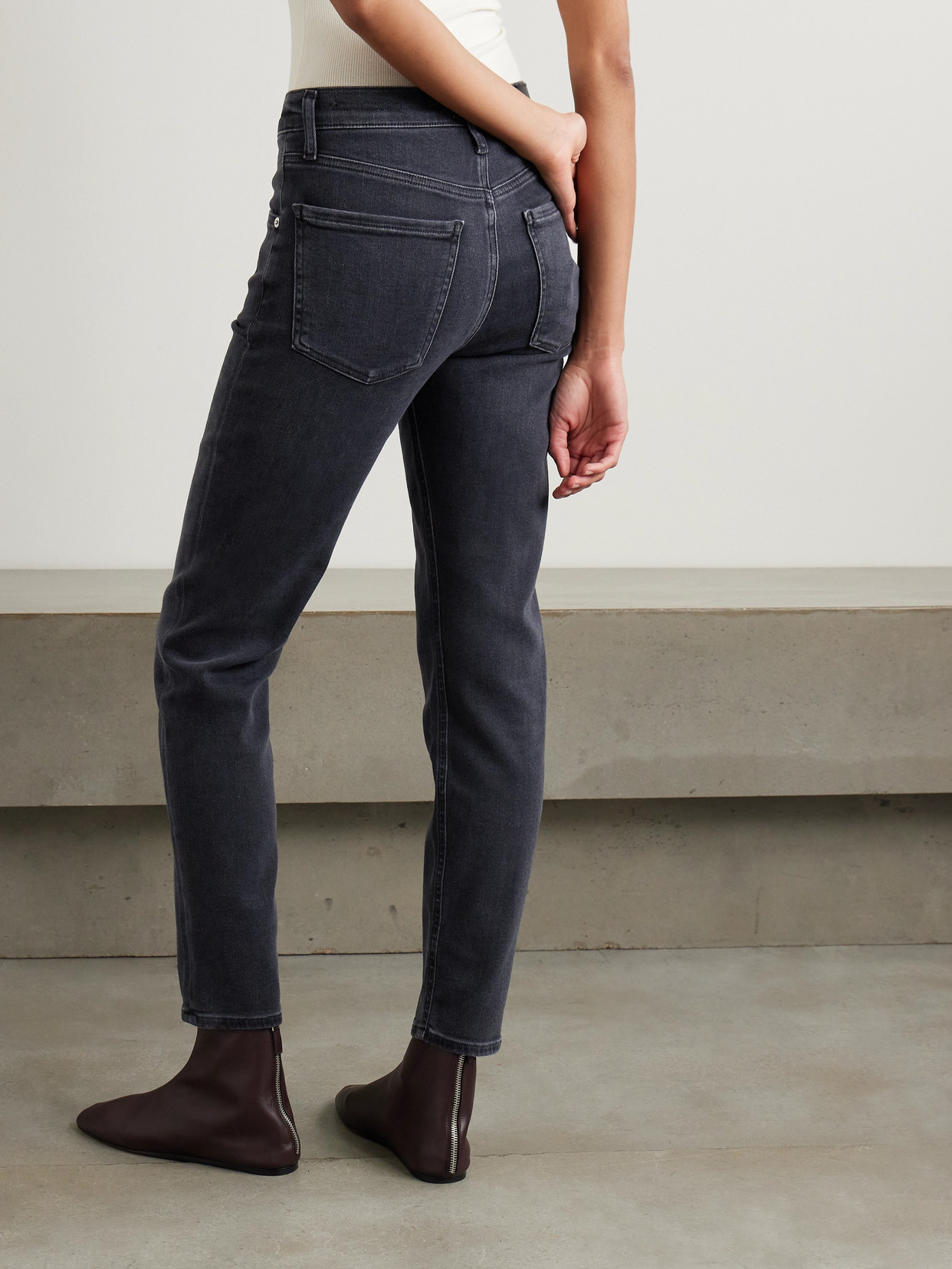 Isola Mid-Rise Slim-Leg Jeans