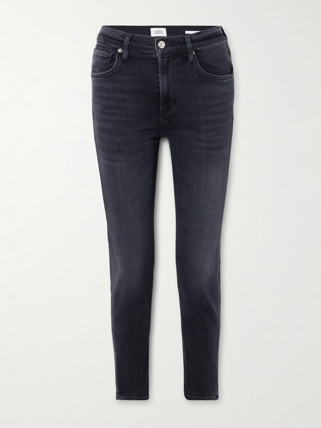 Citizen Of Humanity Isola Mid-rise Slim-leg Jeans In Black