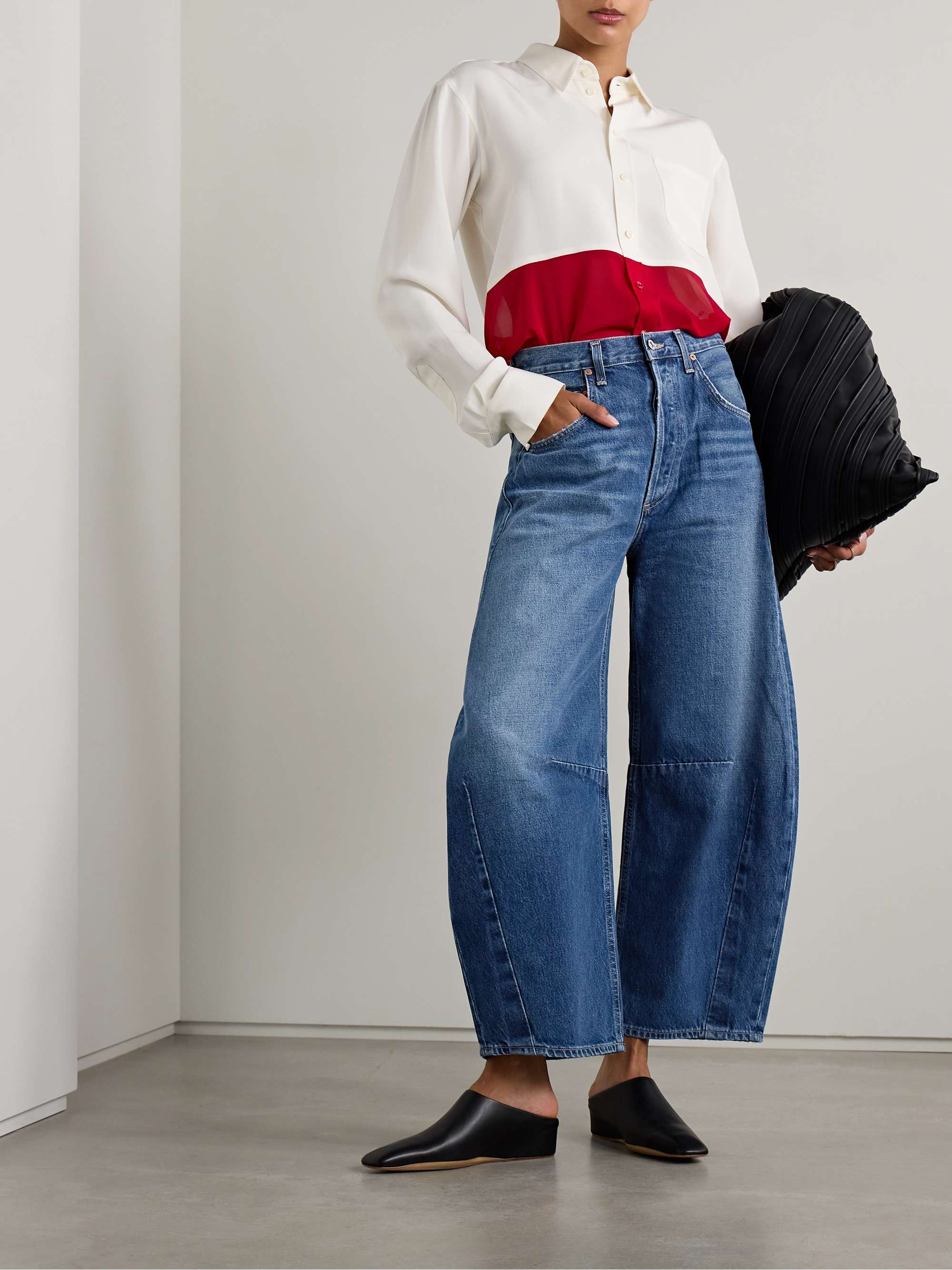 CITIZENS OF HUMANITY Horseshoe high-rise barrel-leg jeans