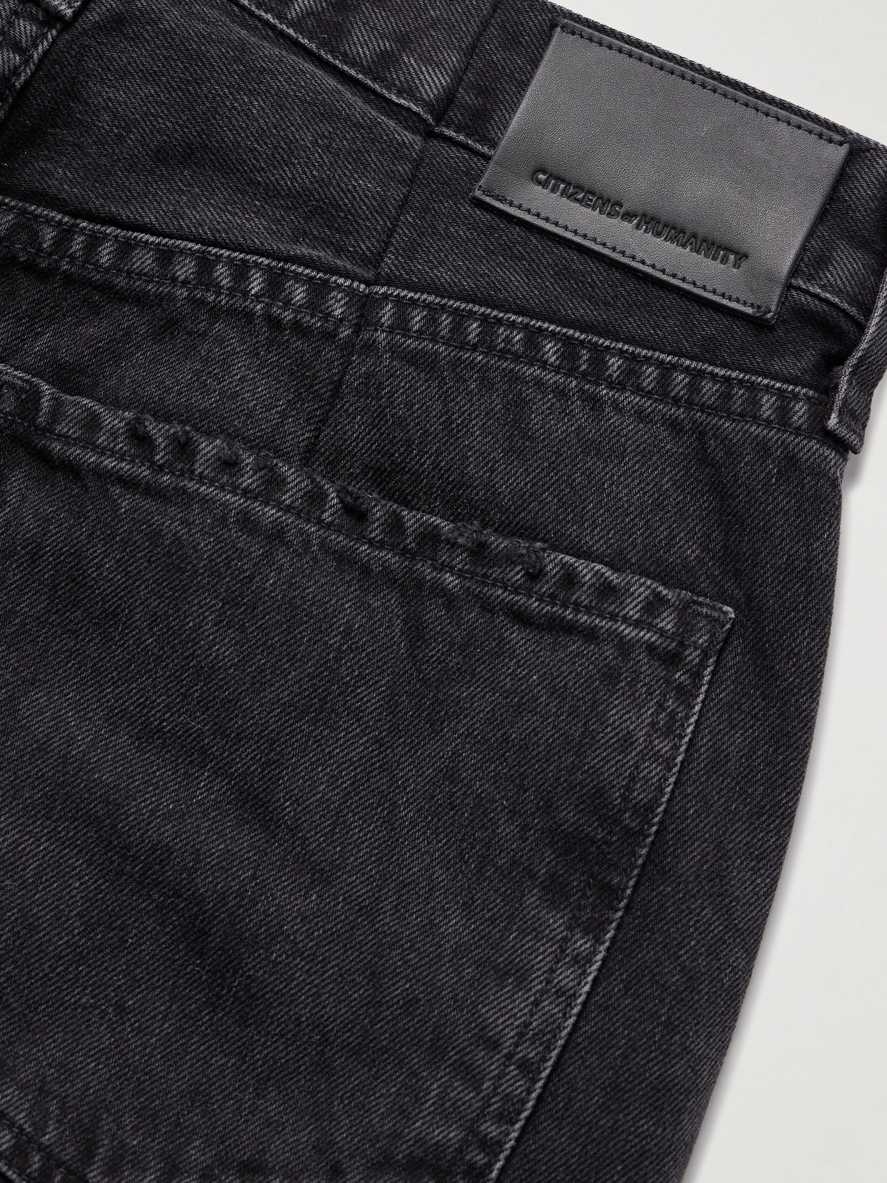 Citizen Of Humanity Horseshoe High-rise Barrel-leg Jeans In Black