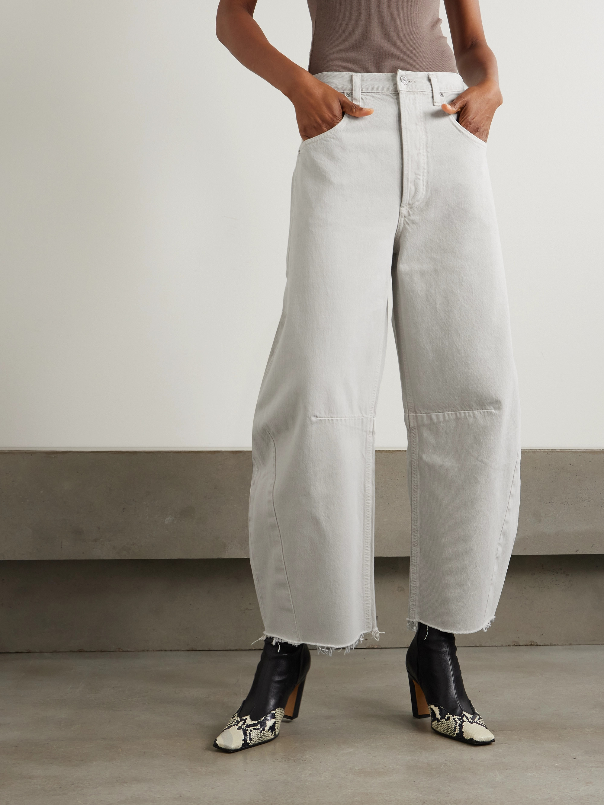 Citizens Of Humanity - Horseshoe high-rise barrel-leg jeans | Plush