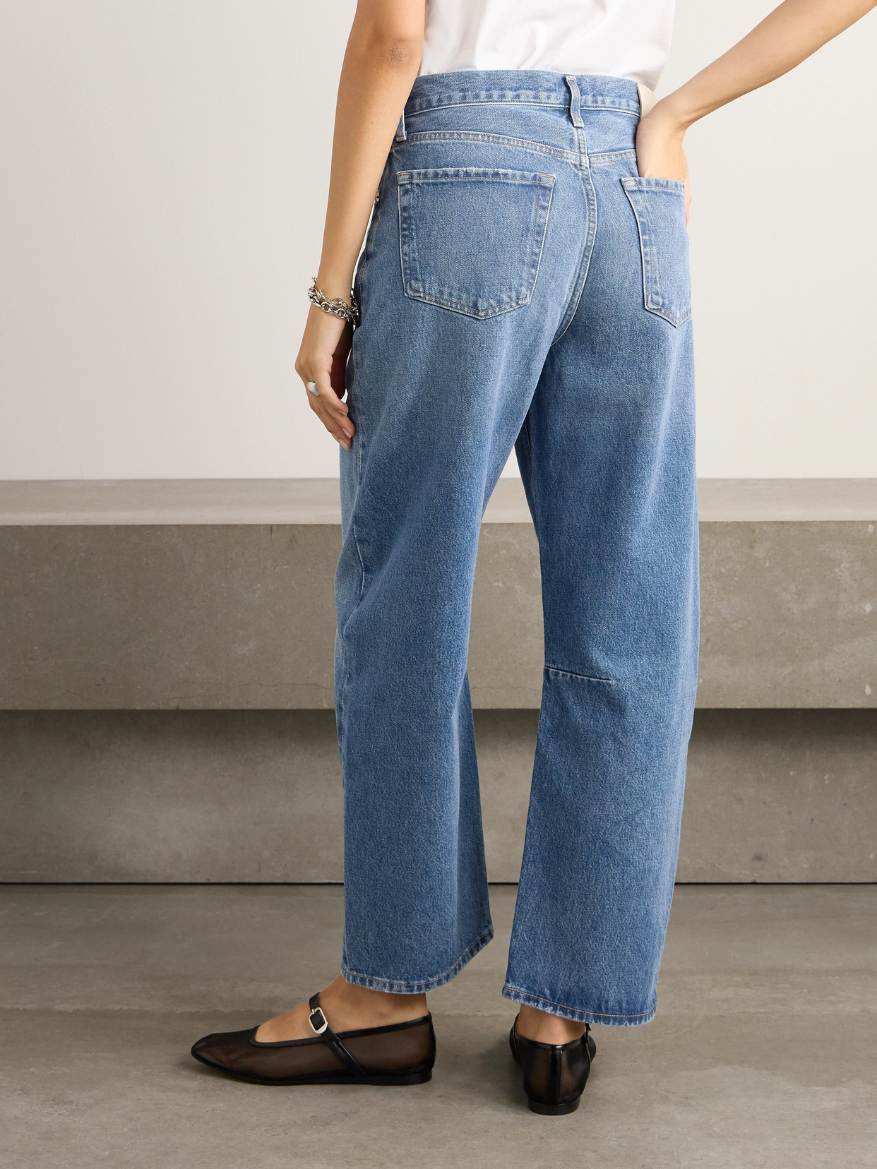 Citizen Of Humanity Citizens Of Humanity Womens Pacifica Miro Barrel-leg Relaxed-fit High-rise Denim Jeans In Blue