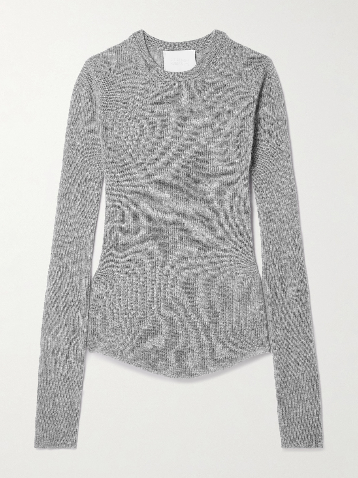 Citizens Of Humanity Alessia Wool And Cashmere-blend Sweater In Gray