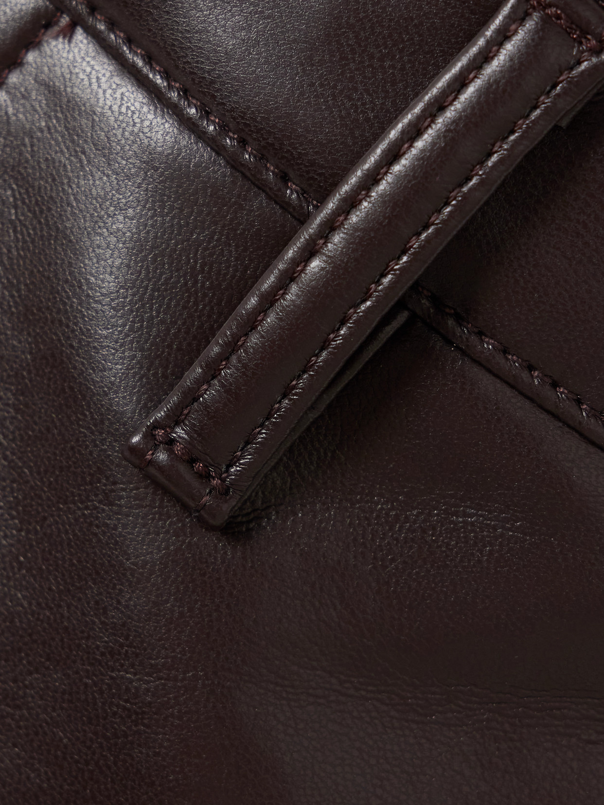 Citizen Of Humanity Cassia Leather Skirt In Chocolate Dark Brown In Brown