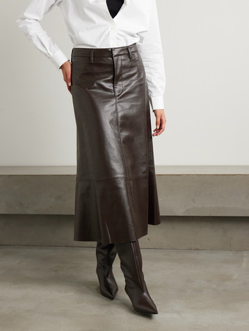 Citizens Of Humanity Cassia recycled leather-blend midi skirt