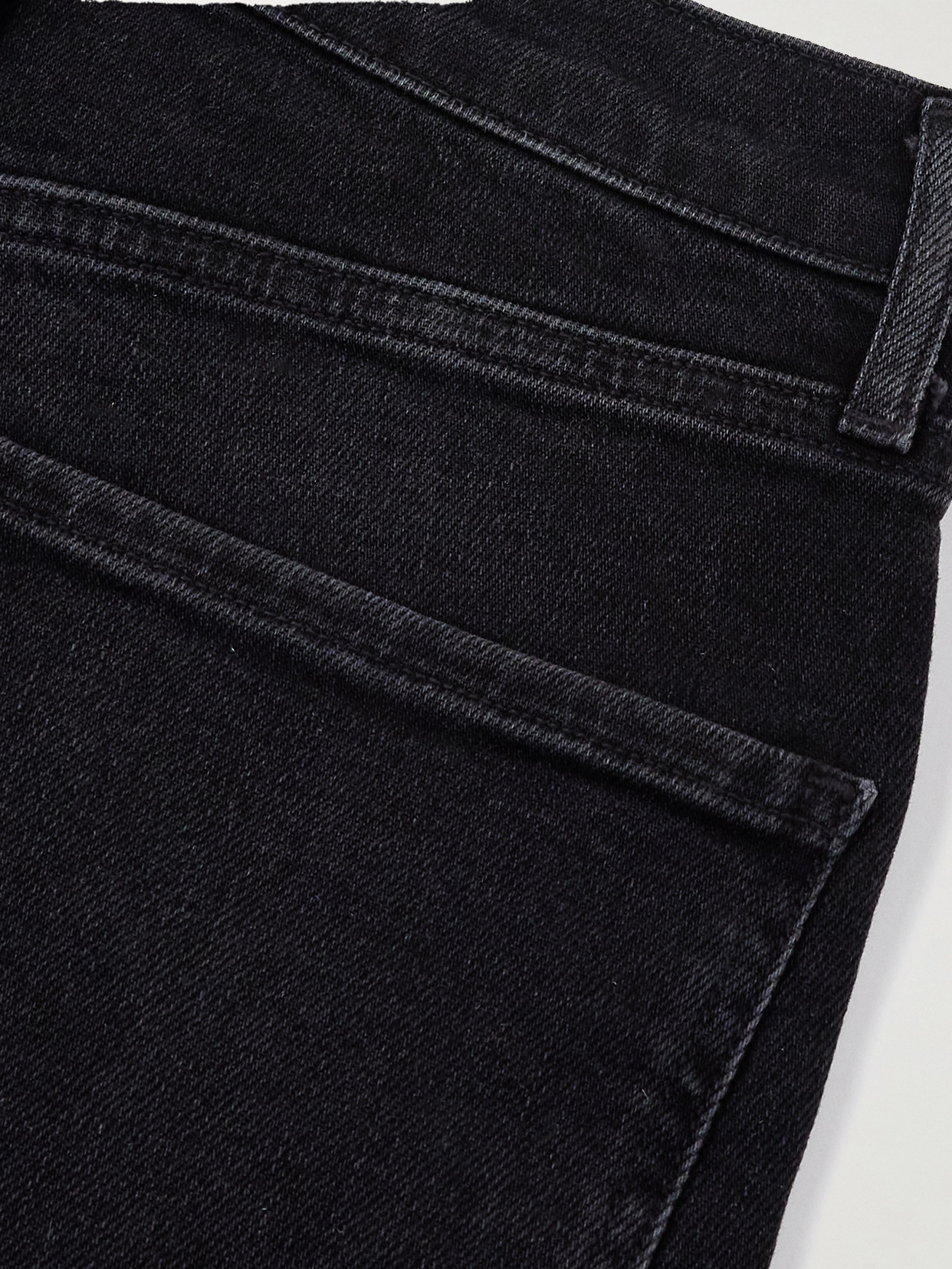 Agolde Ren Cropped High-rise Wide-leg Jeans In Black