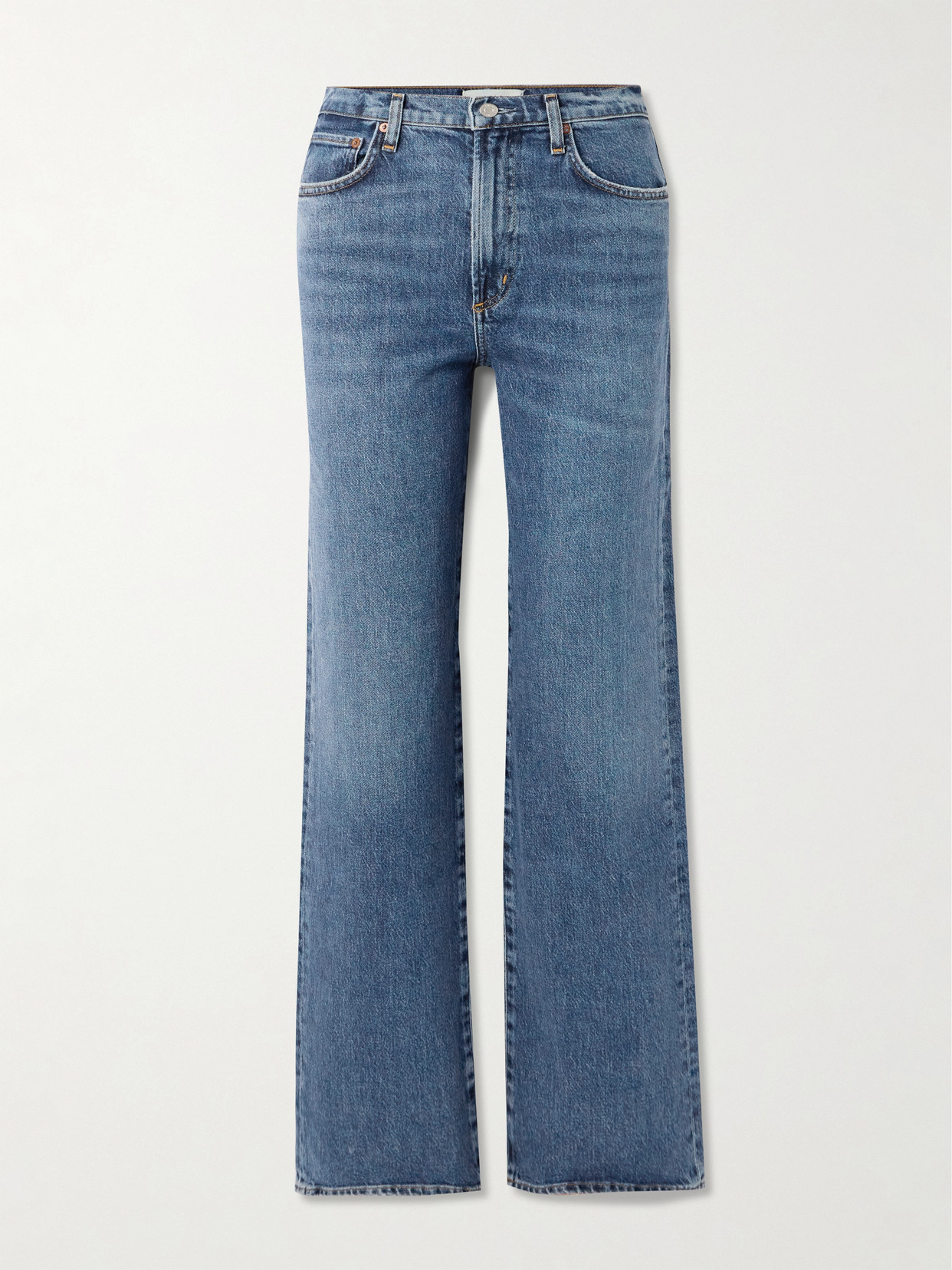 Agolde Harper High-rise Wide-leg Jeans In Blue