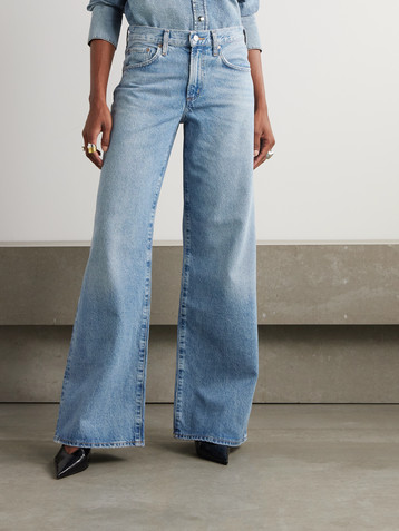 Agolde Clara Baggy wide-leg organic jeans